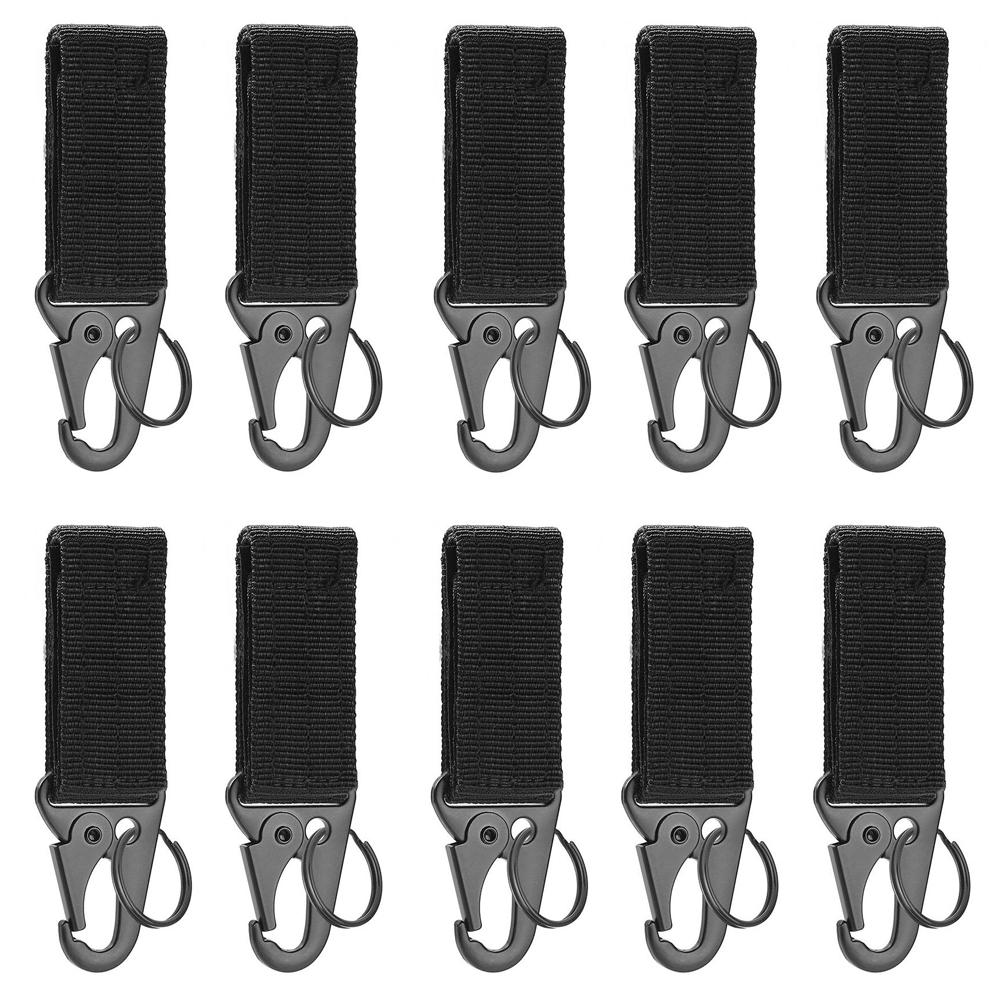 Karabina Yüksek Mukavemetli Naylon anahtar kancası MOLLE Dokuma Toka Asılı Sistemi Kemer Tokası Asılı Kamp Yürüyüş Aksesuarları