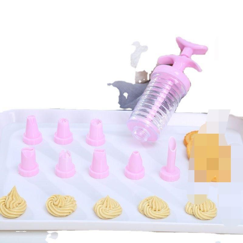 Yeni 8 Boru Nozulları Şırınga ile Plastik Krem Pişirme Memesi Dağıtıcı Buzlanma Pasta Kremi İpuçları Pasta Tüpü Dekorasyon Aracı