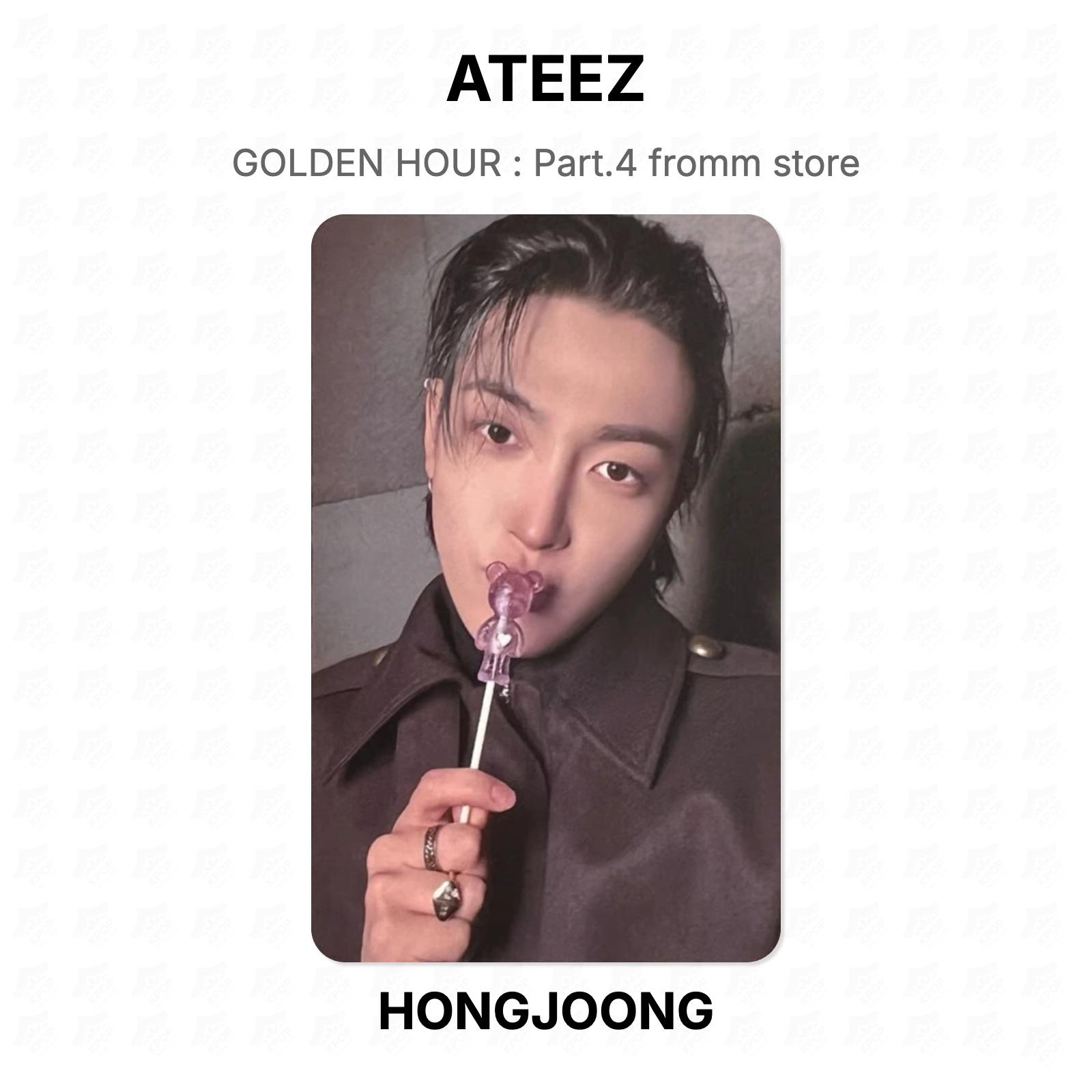ЗОЛОТОЙ ЧАС ATEEZ : Часть 4 fromm store Официальная фотокарточка HONGJOONG
