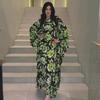 2024 Autumn Women's Bohemian Style Fashion Print Loose Casual Long Dress