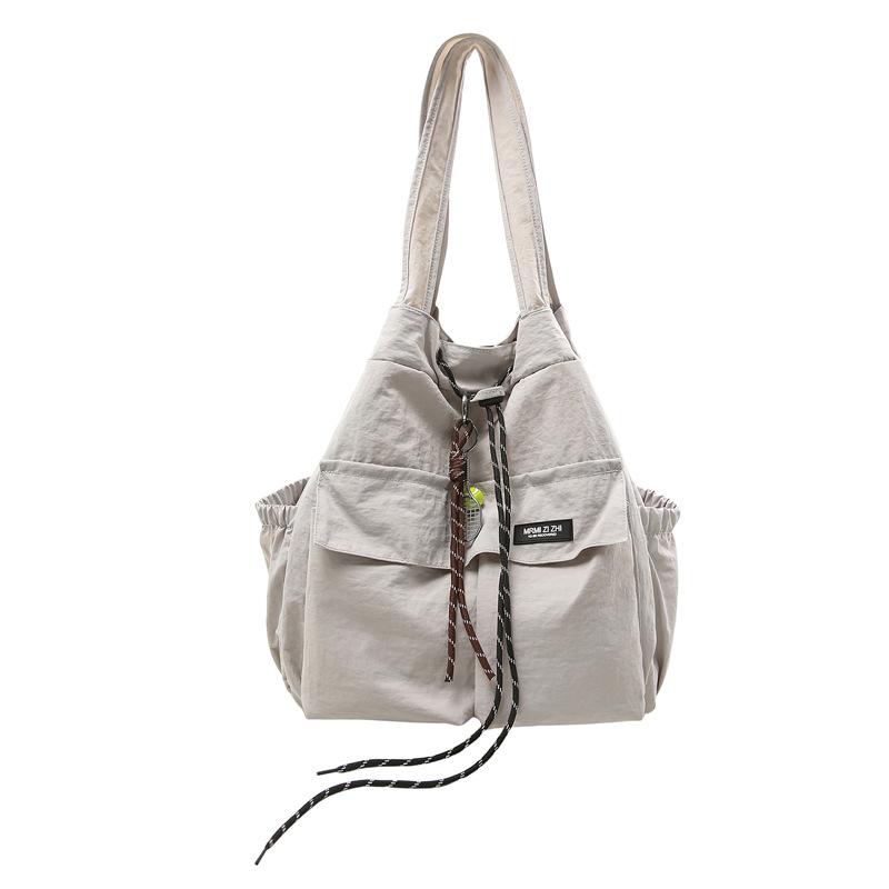 Schoolbag multi-purpose drawstring backpack female large-capacity simple college student class commute shoulder crossbody schoolbag travel backpack