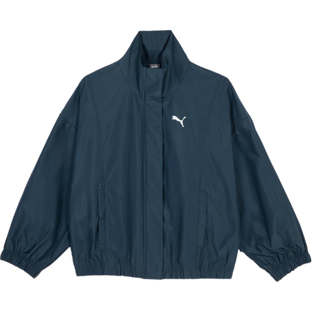 Puma Solid Color Zip Collar Long Sleeve Jacket Women Jackets Midnight-Blue 675643-16