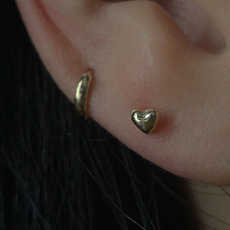 MARQUEMENT 10k 14k Baby Heart Piercing