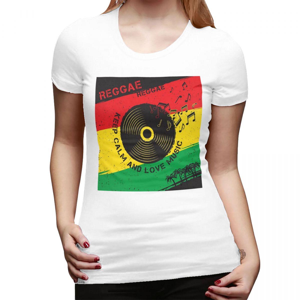 

Rasta Flag Rasta Stripe TShirt for Women Crew Neck Streetwear T Shirts Womens Tees Short Summer Clothes Tops S