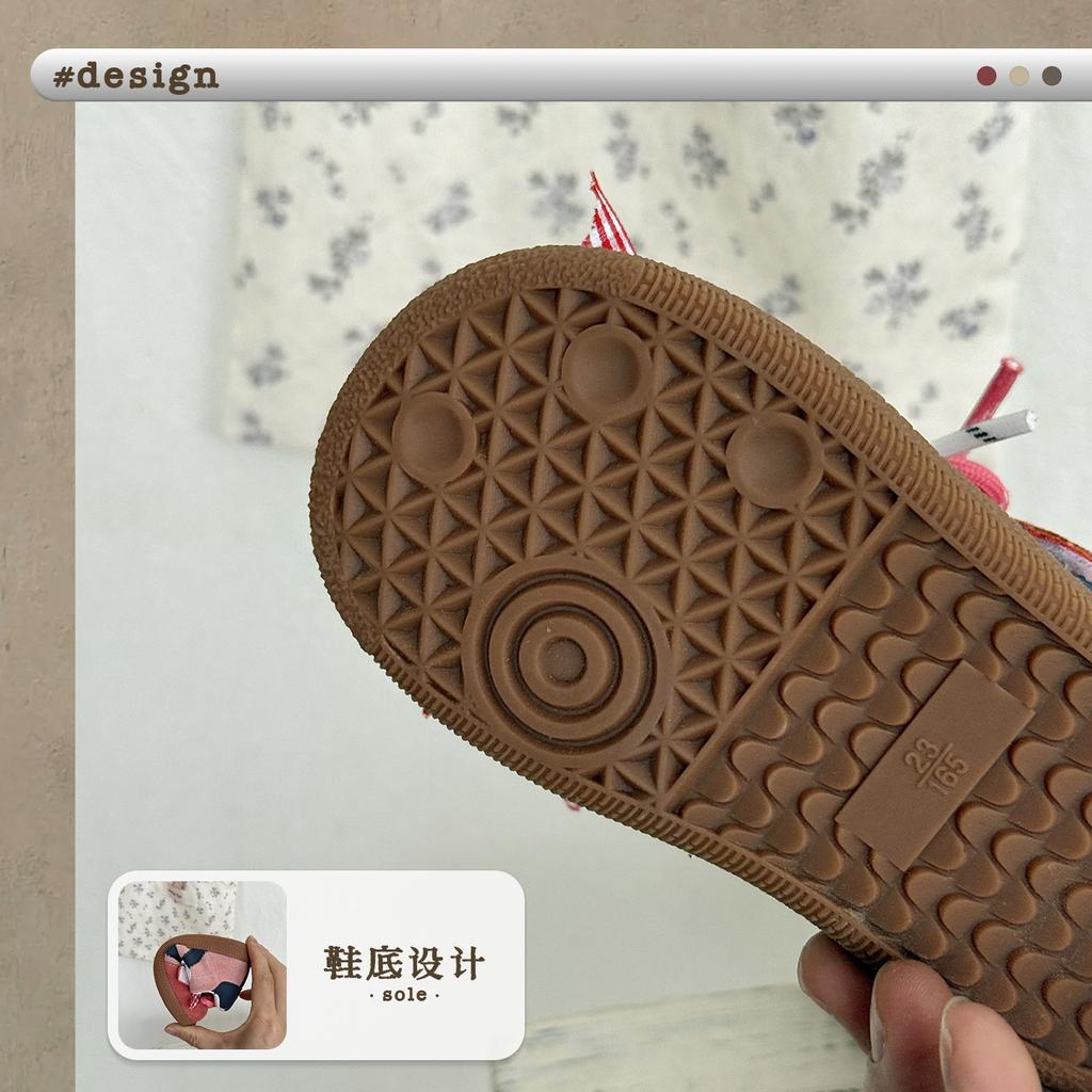 XSHX girls retro sweet and cool German training shoes functional board shoes Wenzhou classmates autumn new Velcro wide head steady heel