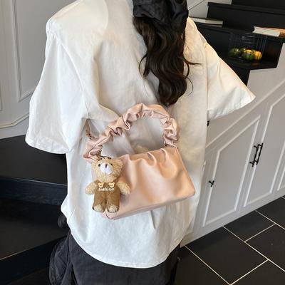 Lässige plissierte Achseltasche, beliebte Tasche dieses Jahr, Damen 2025 Sommer neue Mode einfache Schultertasche