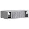 Wall Mounted Side Table Gray Sonoma 59 x 34.5 x 17 cm