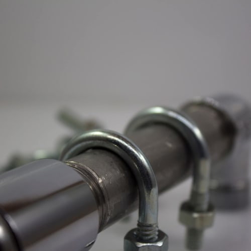 uxcell U-Bolts, M6, 45mm Inner Width, 65mm Length, 304 Stainless Steel, with Nuts, Plates, and Washers, Set of 4, for Home and Industrial Use, Fasteni