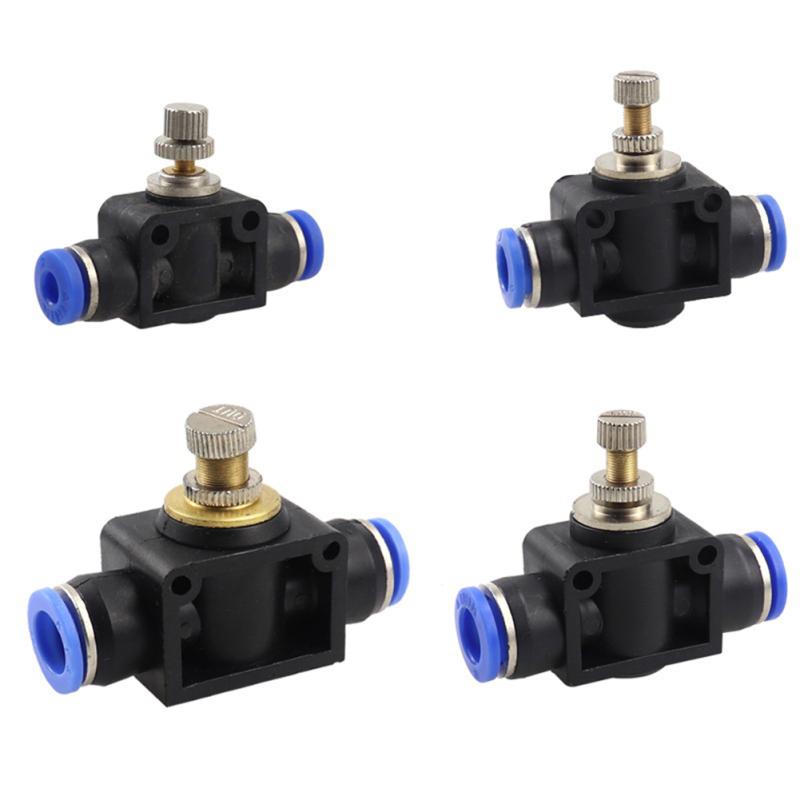 Obrót o 360 stopni Złączki pneumatyczne Regulowany zawór sterujący przepływem Regulator ciśnienia powietrza