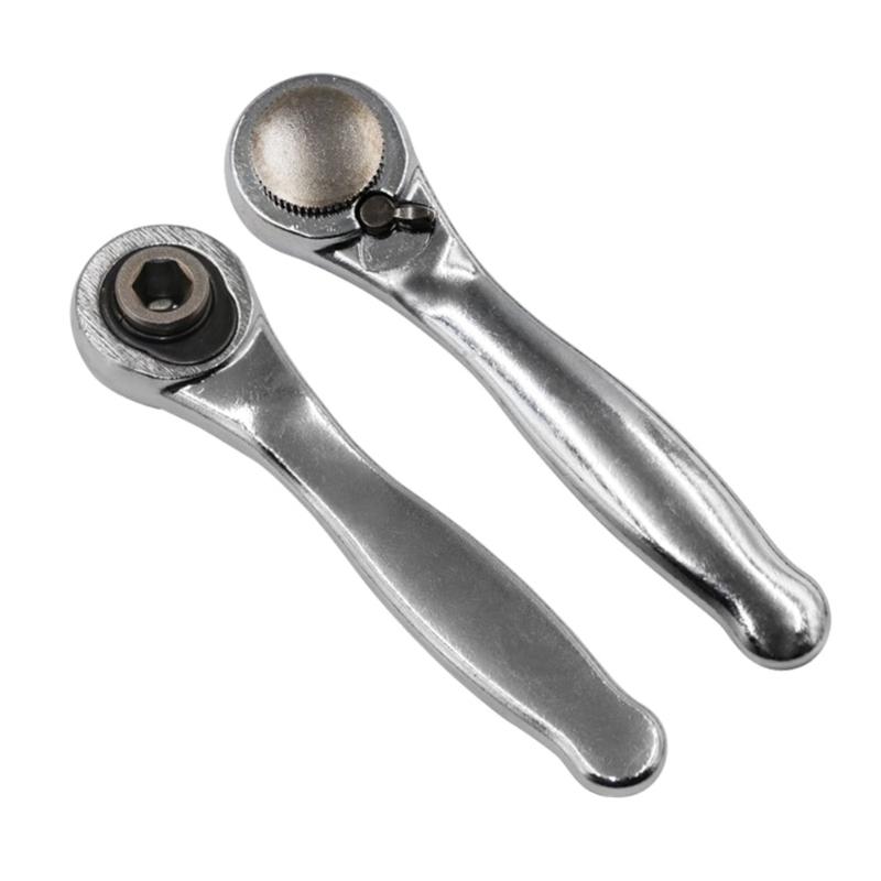 72 Teeth Mini 1/4 Inch Spanner Single-Ended Torque Ratchet Wrench Spanner Portable Repair Tools For Vehicle Bicycles