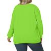Women's Fashionable Casual Plus-Size Long Sleeve Pullover Printed Sweatshirt