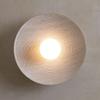 Retro Restaurant Background Wall, Homestay Zen Tea Room Circular Bedside Wall Lamp