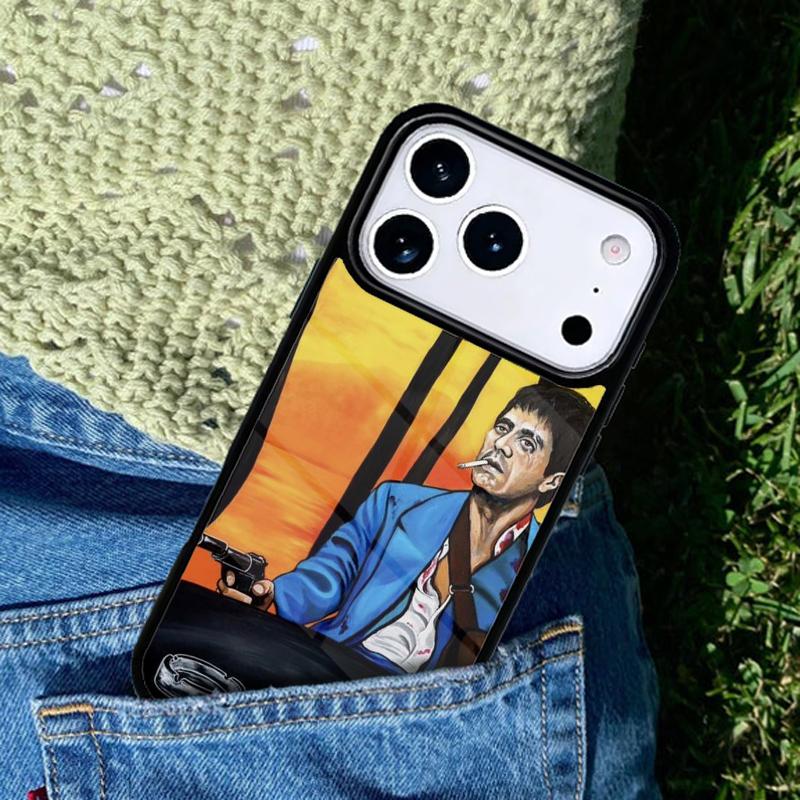 Scarface Tony Montana Phone Case For iPhone 17 AIR 16 Pro Max 15 14 Pro 11 12 13 Shockproof Silicone Cover