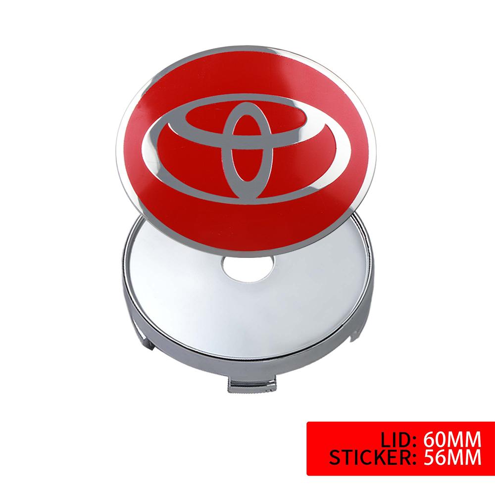 2026 Nuovo Per Toyota 4pz 56/60MM Tappi Centrali Mozzo Ruota Auto Coprimozzo Cerchione Decalcomanie Per Toyota Avalon Mirai Avensis Prado Hilux VVT-I 4W