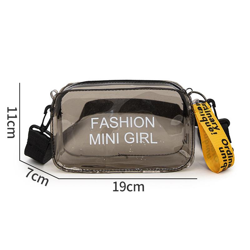 Waterproof Crossbody Bag Clear Storage Bags Outdoor Travel Makeup Bag Cosmetics Pouch The Water-Sprinkling Festival Set
