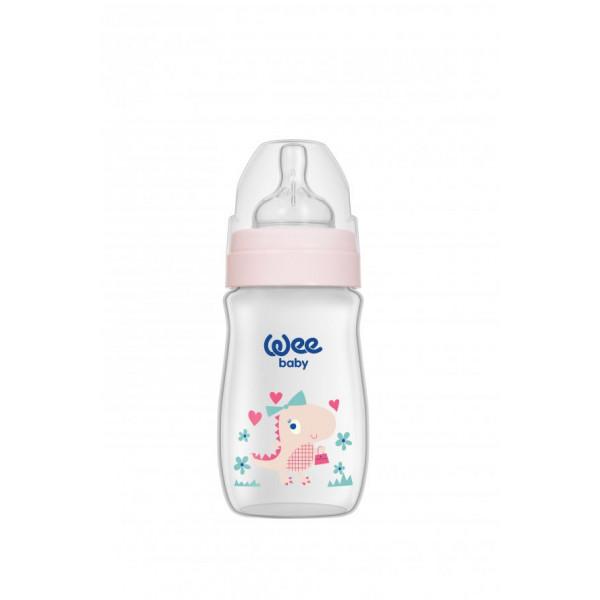 

Wee Baby Classic Plus ПП бутылочка для кормления с широким горлышком 150 мл - розовый