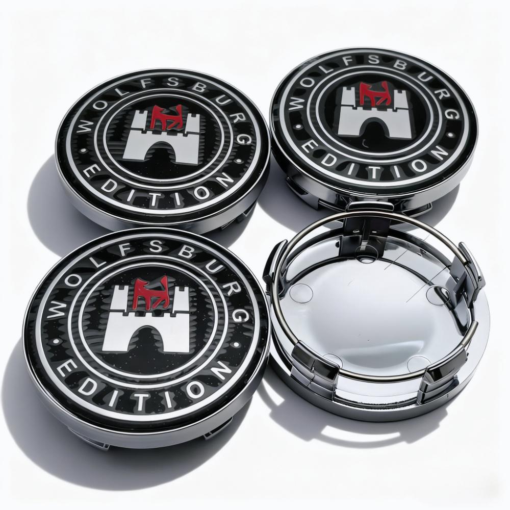 

4pcs 58MM 54MM Wolfsburg Logo Emblem Badge Car Wheel Center Caps Wheel Hubcaps Rim Hub Center Dust Cover Replace Car Accessories Wolfsburg Badge&4pcs T58 Wheel Caps