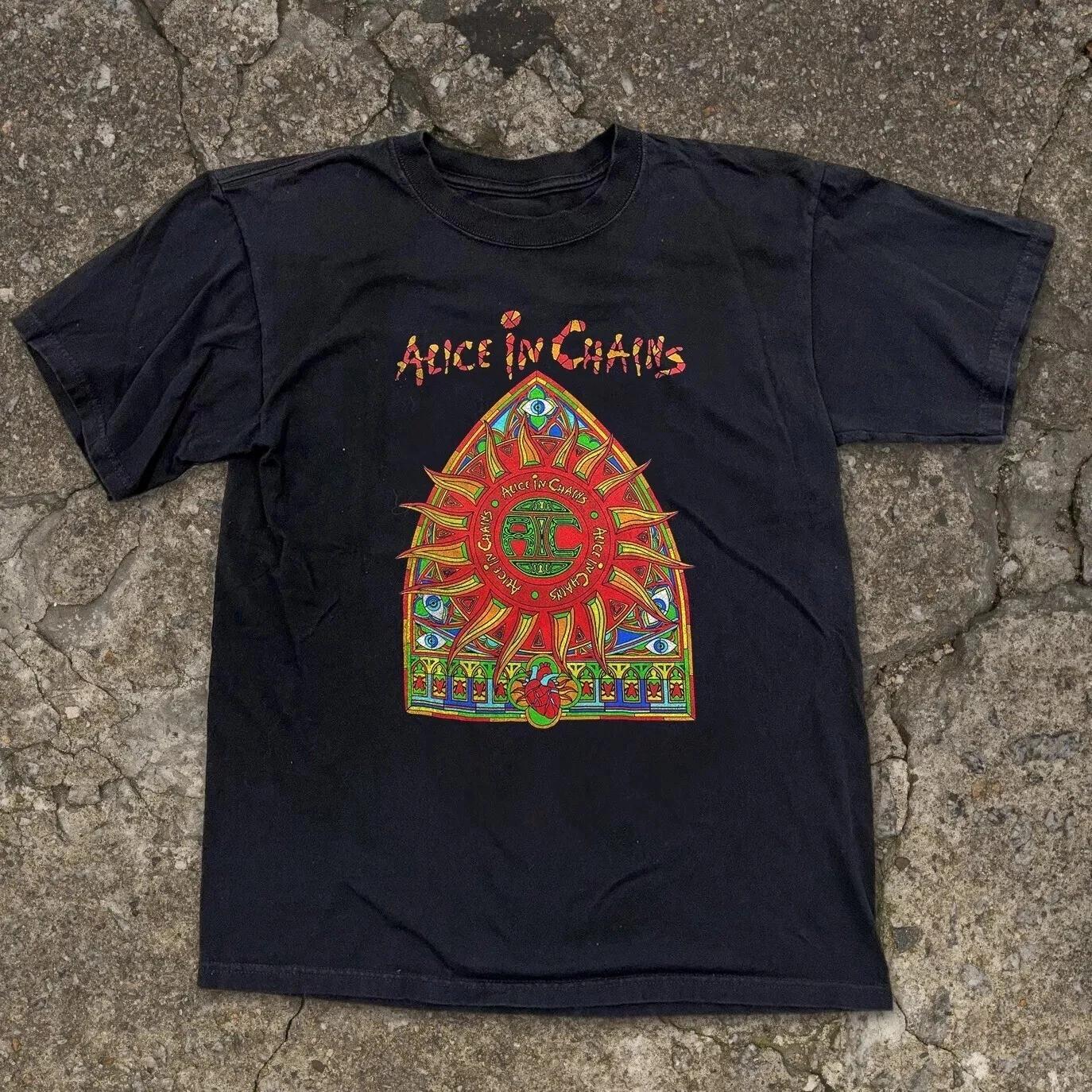 Alice in Chains Unisex Black T-shirt Size S-5XL S