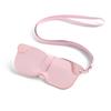 Solid Color Hanging Neck Glasses Bag Portable Eyeglasses Case Sunglasses Storage Clip  Travel