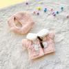 Mini Puppenkleidung Outfit Accessoires für 15-17cm Labubu Anhänger Neujahrs Sechseck Barett Mantel Kleidung