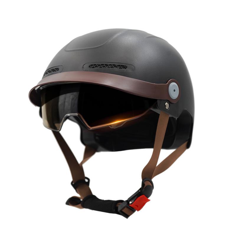 

MAHAER 3C сертифицированный универсальный летний мотоциклетный шлем с защитой от солнца One size, fits 55-62 head circumference