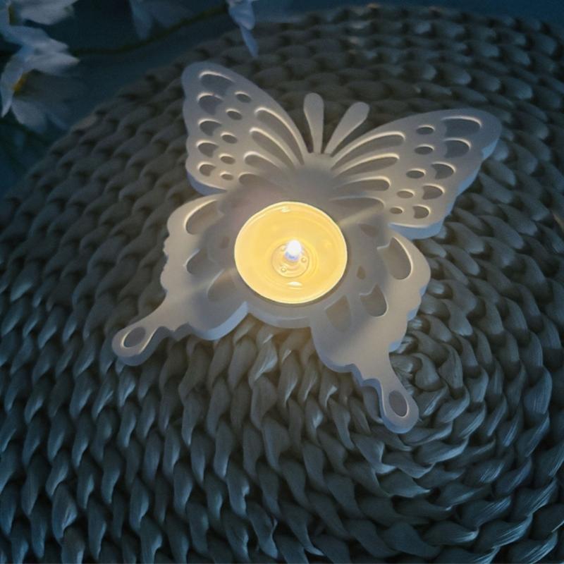 Butterfly Candlestick Resins Moulds Candle Holder Silicone Molds for Table Home Decorations DIY Castings Moulds