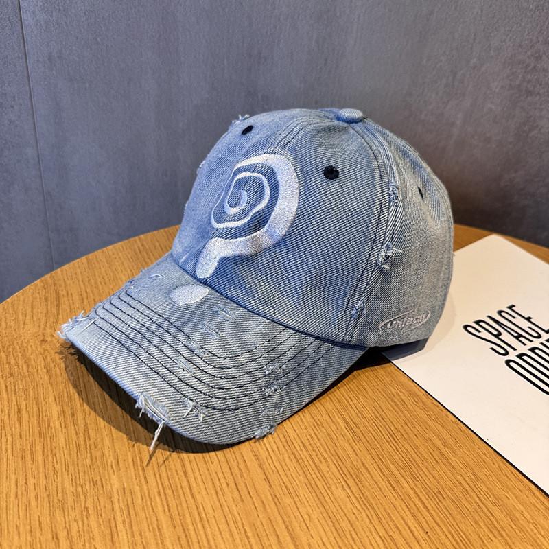 

Problem Embroidered Baseball Cap With Washable Cotton For Men And Women светло-синий