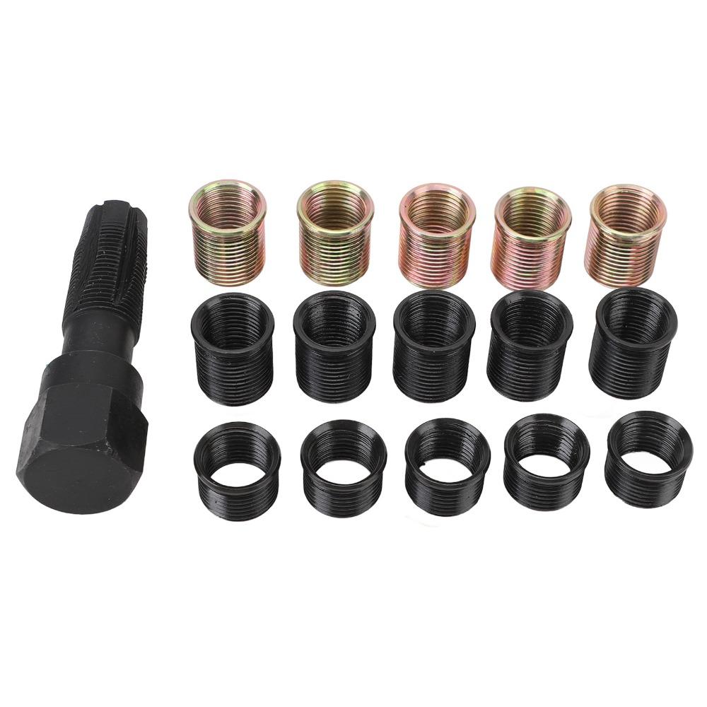 16PCS M16x1.25 Tap Spark Plug Thread Repair Kit  Spark Plug Thread Repair