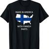 Wyprodukowano w Ameryce z duńskich części - Koszulka z dumą Danii i USA