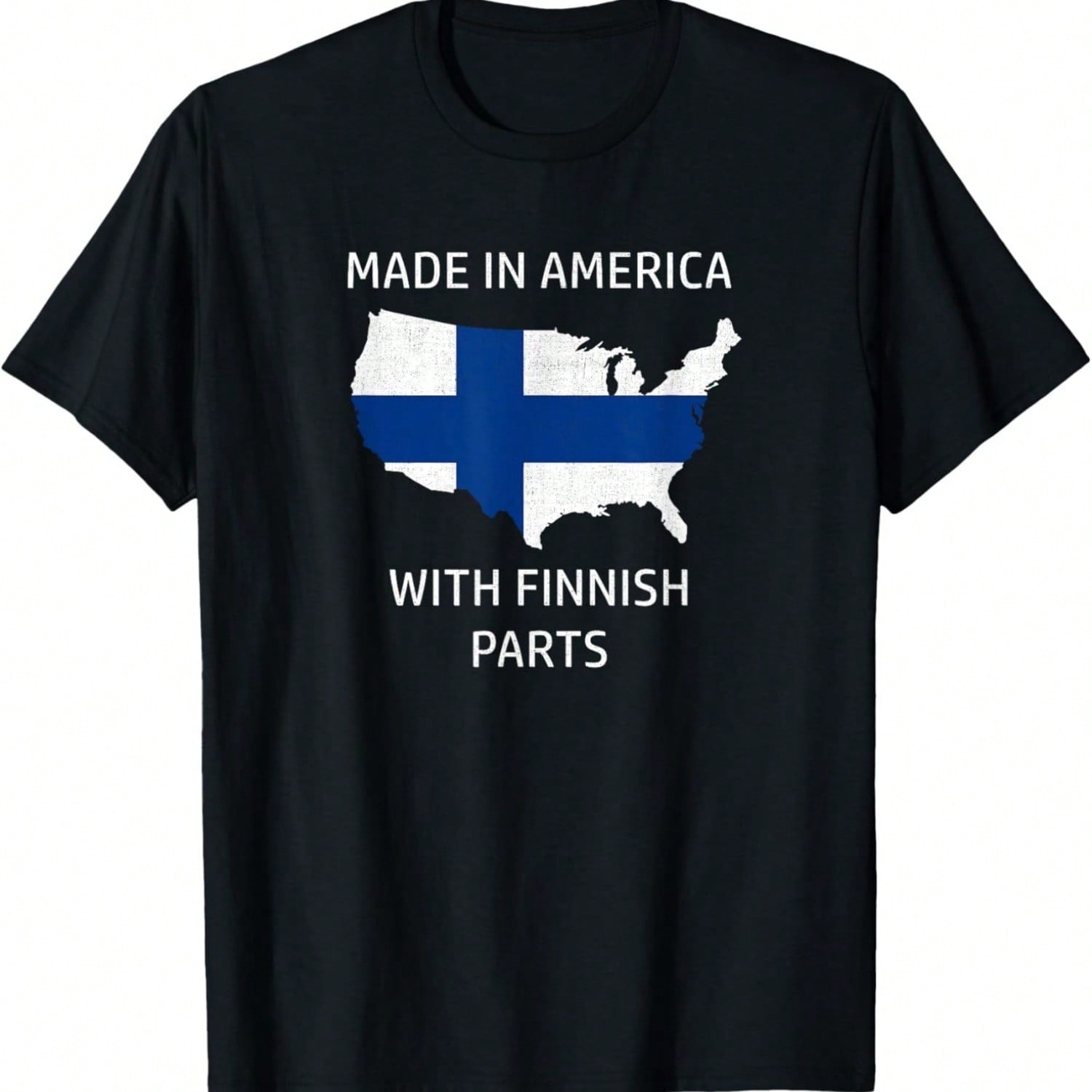 Made In America With Danish Parts - Denmark And USA Pride T-Shirt S разноцветный