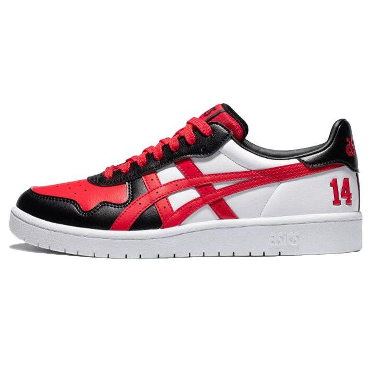 Asics Japan S Bukatsu Trendy Casual Durable Breathable Lightweight Low-Top Skate Shoes Unisex Sneaker White Black Red 1203A060-600