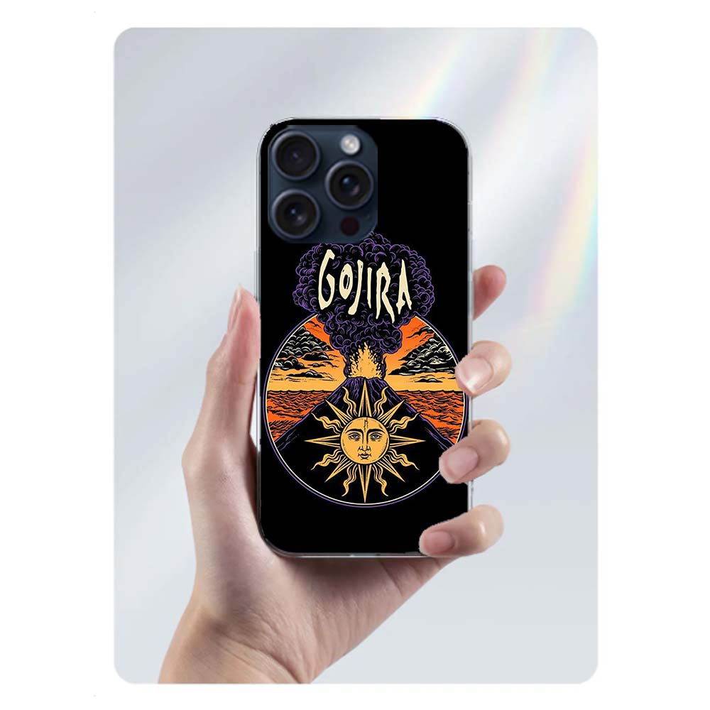 G-Gojira Band Clear Phone Case For Iphone 17 Air 16 Pro Max 15 Pro 14 Plus 17E 16E 11 13 12 Mini Cover Cases Fundas Cell TPU Cap