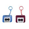 Vintage Tape Recorder Keychain Small Recording Music Box Pendant Keyring Backpack Ornament for Birthday Couple Present