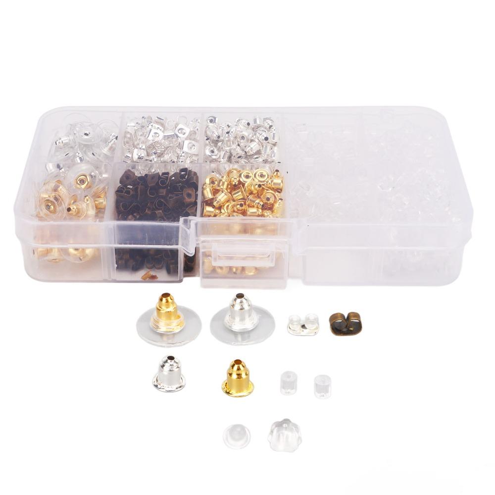 1040PCS Lightweight Silicone Earring Backs Metal Earring Backs Replacements  Jewelry Making