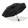 Gothic Hello Kitty Automatic Umbrella-Foldable, Durable 8-Bone Design, Compact and Stylish, Great for Camping, Halloween, Christmas, Mother'