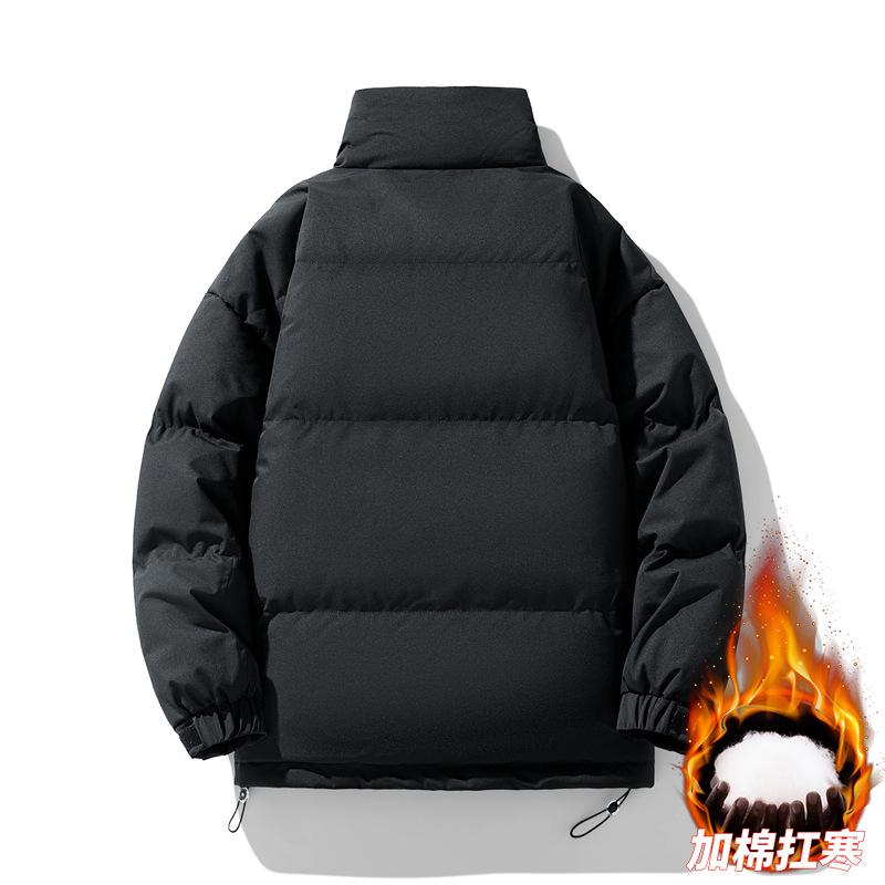 2025 cotton jacket men's winter thickened warm bag men's stand-up collar couple cotton jacket men