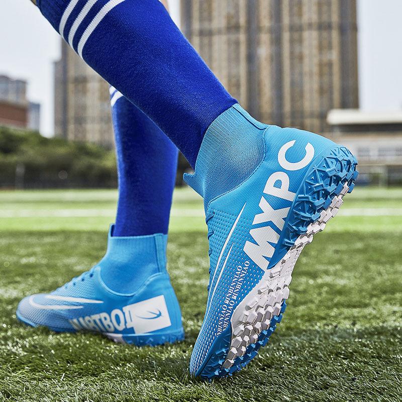 Кроссовки мужские футбольные бутсы оригинальные бутсы для мини-футбола детские высокие — фото 4