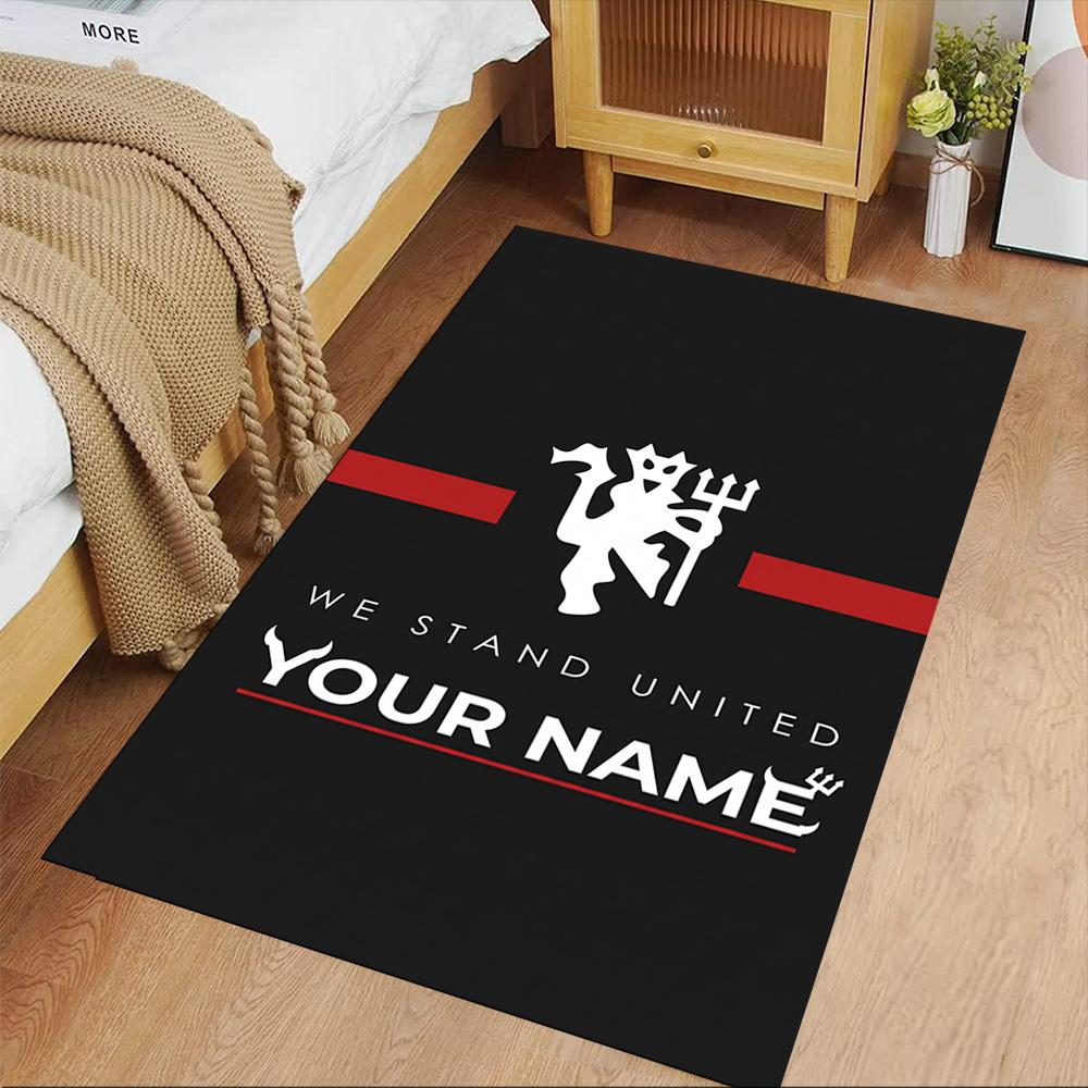 Manchester Personalized Name Floor Rug Office Rug Design for Hallway Study room Decorate room Outdoor Anti-slip Rug Anime Office Decor