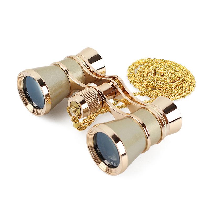 Ladies' HD Retro Opera Binoculars - Stylish Mini Design for Watching Plays