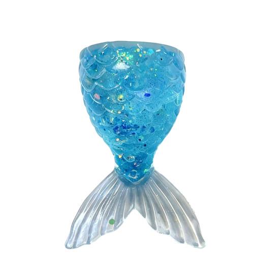 

Transparent Fish Tail Squeeze Toy Glitter Simulated Fishtail Anxiety Relief Sensory Toy Slow Rising Stress Ball Decompression Gadgets