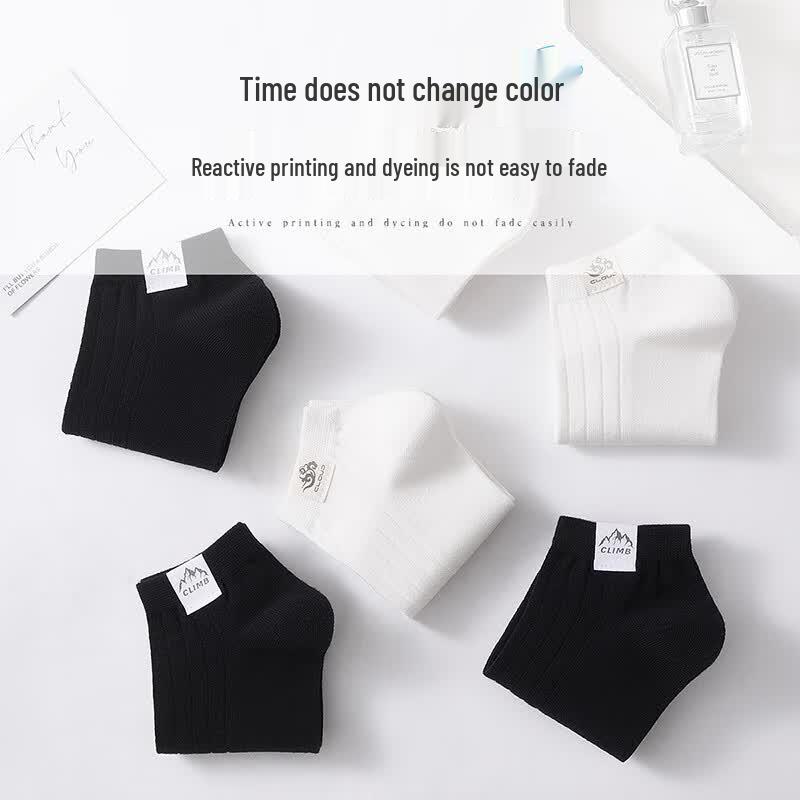 Mens Antiodor Breathable 100 Cotton Noshow Socks 6 Pairs