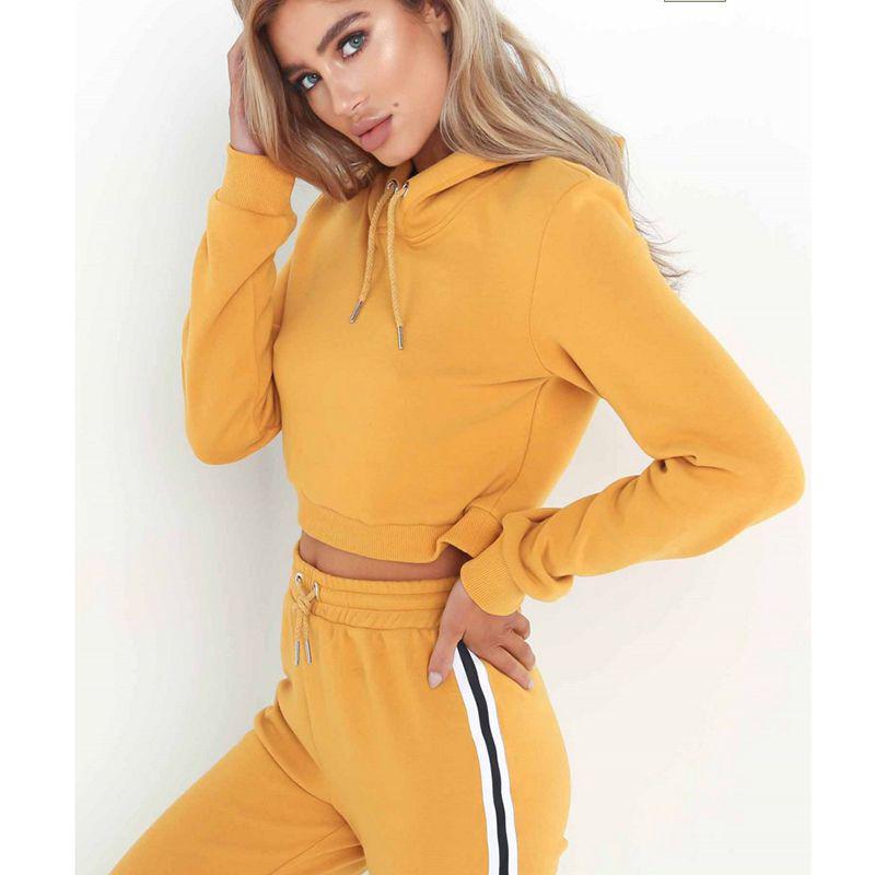 Sets Damen Jogginganzug Oberteile Unterteile Mode Langarm Lockerer Pullover Sportbekleidung