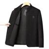 Men's Spring & Autumn Casual Chenille Stand Collar Jacket for Middle-Aged