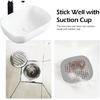2 Pack Drain Hair Catcher Silicone Bathroom Accessories Square Drain Cover for Shower,Easy To Install Suit for Bathroom,Bathtub,Kitchen, White