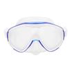 Adult Diving Goggles Face Shield Glasses Silicone Professional Snorkeling Equipments(MK‑102 Blue )