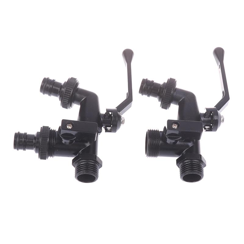 Black Faucet Outdoor Garden Anti-Freeze Bibcocks With Dual Outlet For Washing Machine 1/2 Inch Outdoor Hose Faucet Garden
