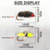 2Boxes Bundle(Total 18Pcs Flies)- Fly Fishing Flies Artificial Wet Flies Bait for Flishing Trout/Bass Artificial Nymphs Bait