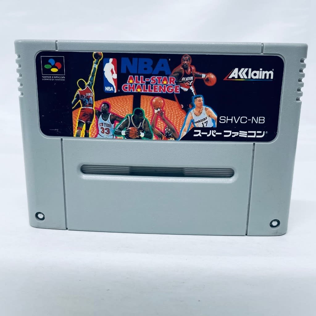 Used NBA All-Star Challenge SFC SNES Super Famicom SHVC-NB Tested Working Nintendo Sports Acclaim Japan NTSC-J Super Nintendo Cartridge
