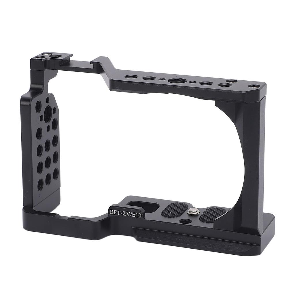 Kamerabur för ZV-E10 Aluminiumlegering Video Rig Expansionsram med Cold Shoe-fäste 14 38 tum