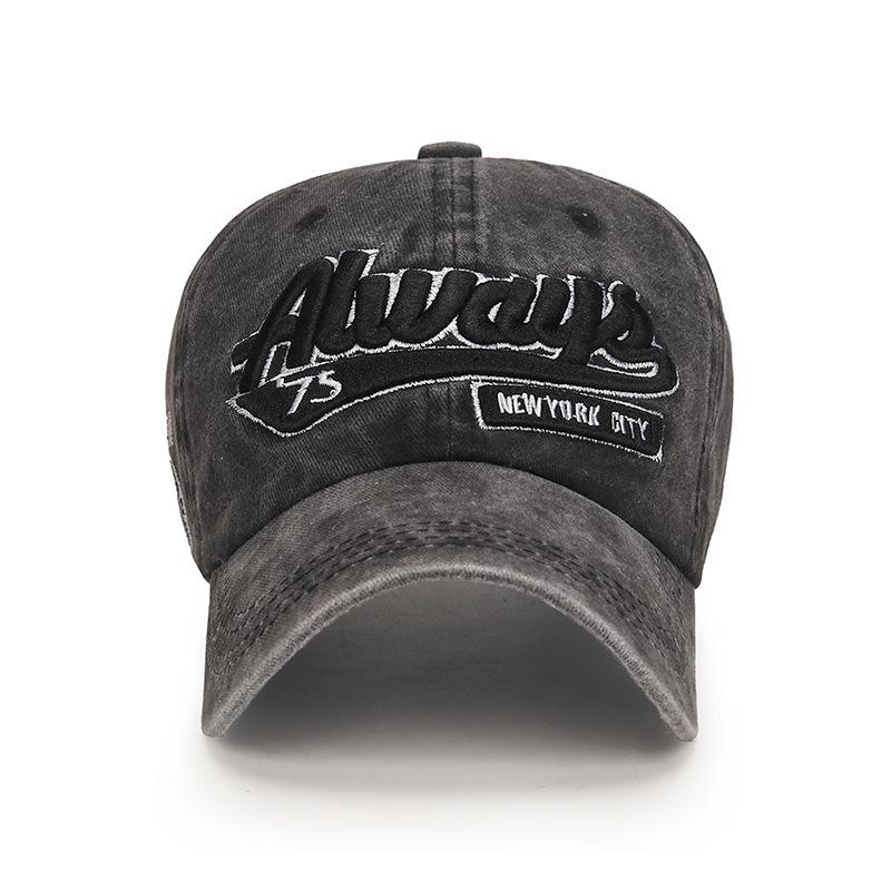 Adjustable Vintage Washed Baseball Cap - Men's & Women's Casual Distressed European/American Style Sun Hat